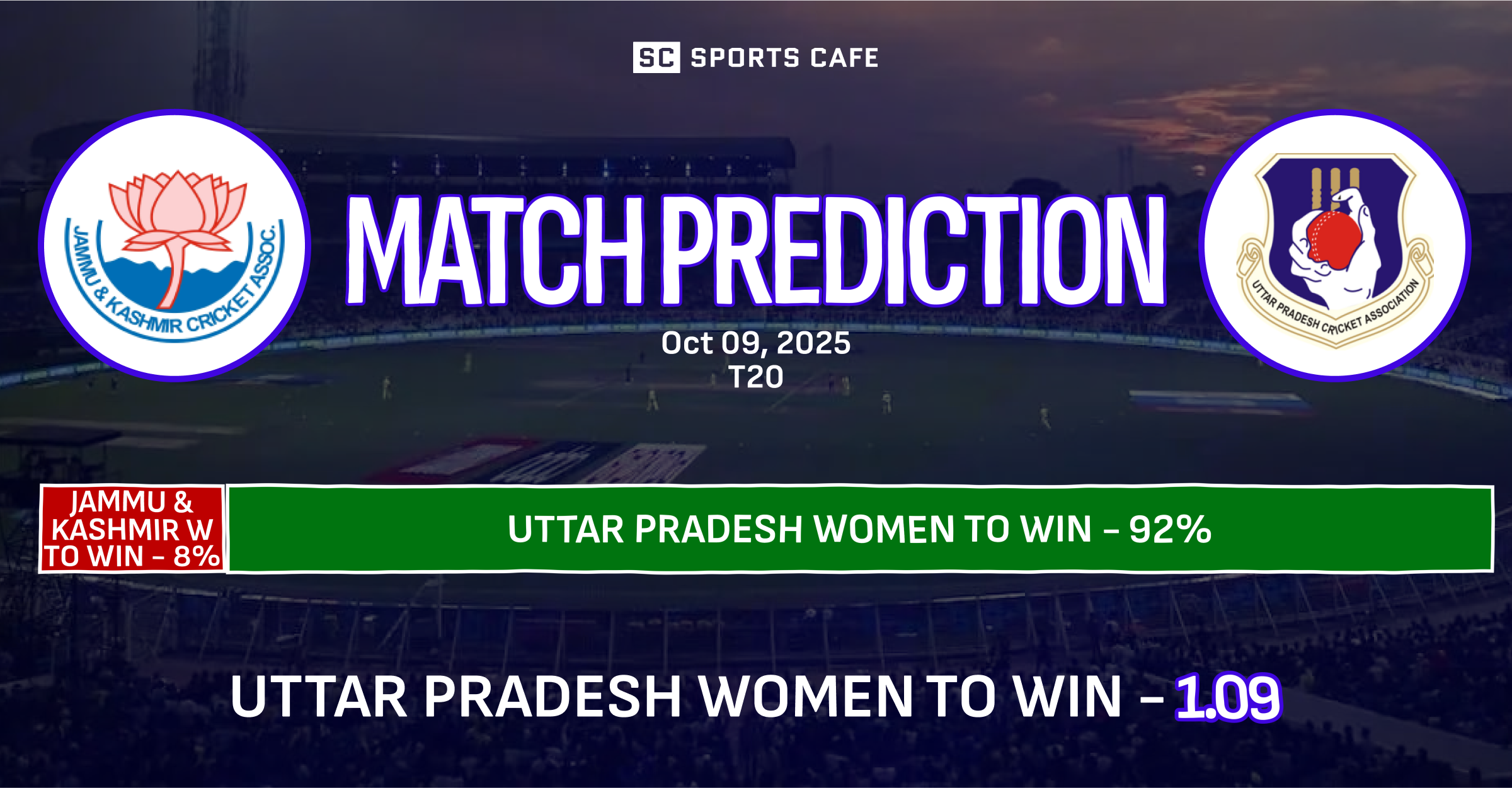 Jammu & Kashmir Women vs Uttar Pradesh Women